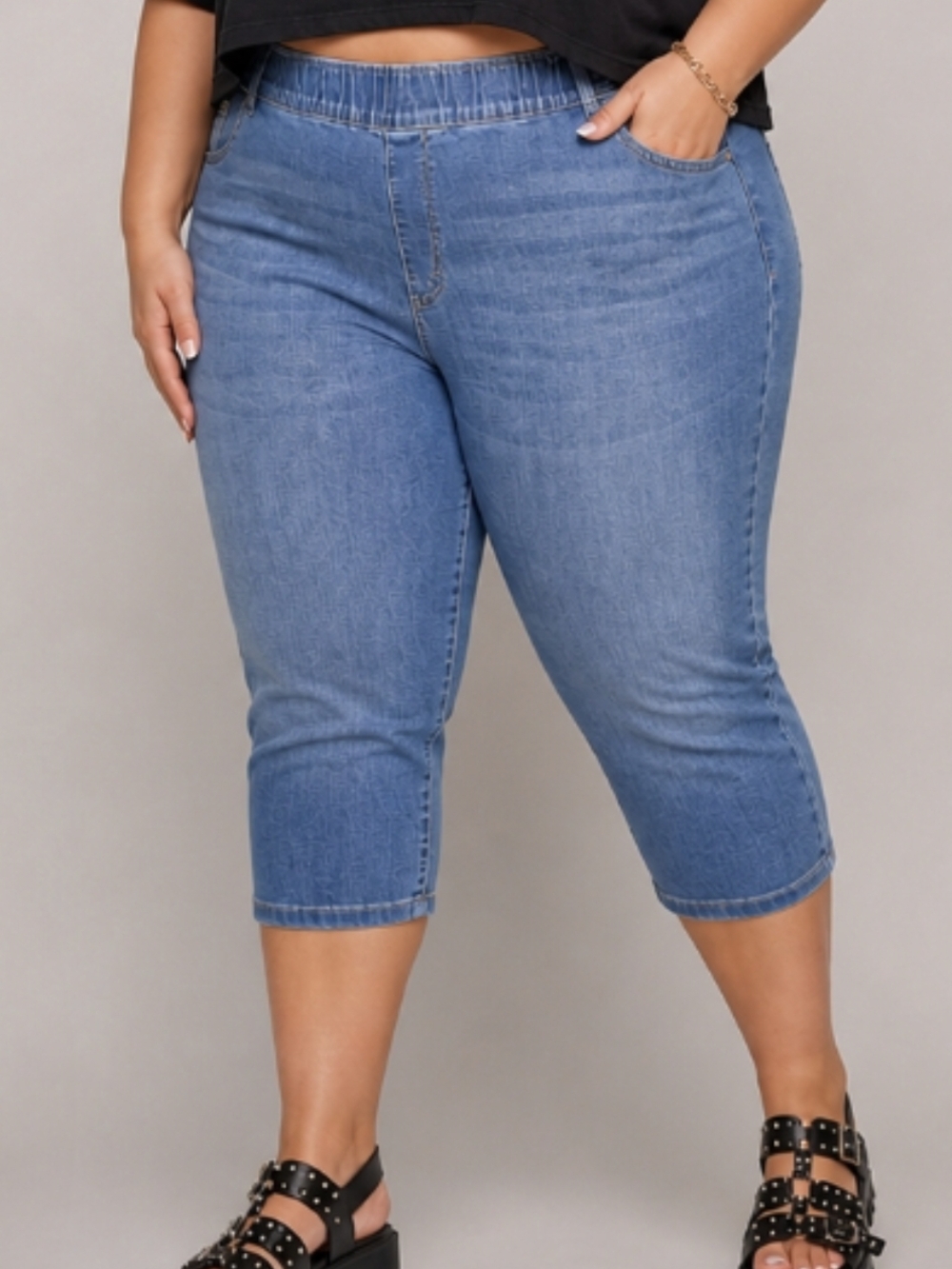 Croft & Barrow | Modern Pull-On Denim Capris | 4X | NWT | Mid-Rise
